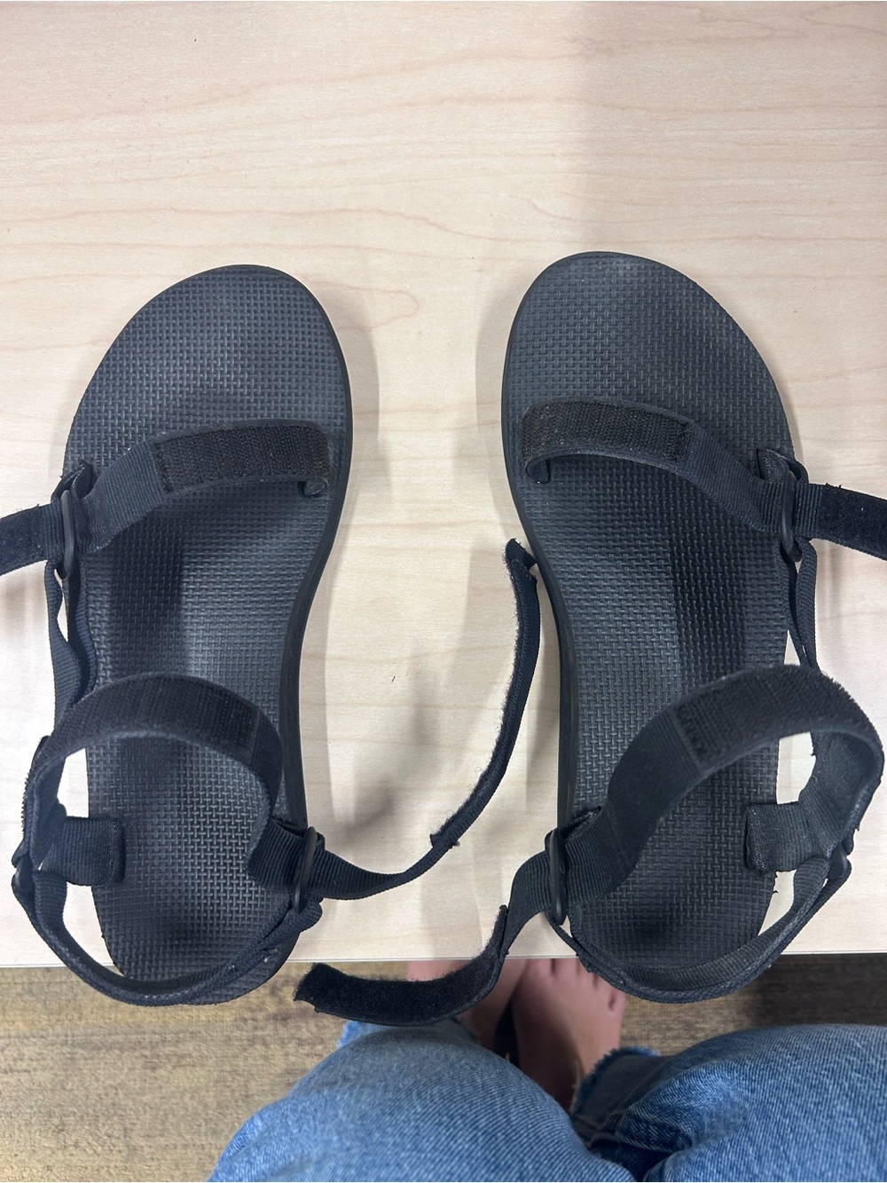 Black Women's Teva Sandals - Picture 2 of 7